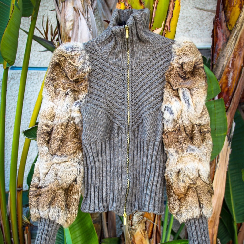 Roberto Cavalli Rabbit Fur Sweater